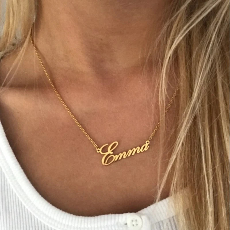 Maison Nom Necklace — Personalized Stainless Steel Name Pendant