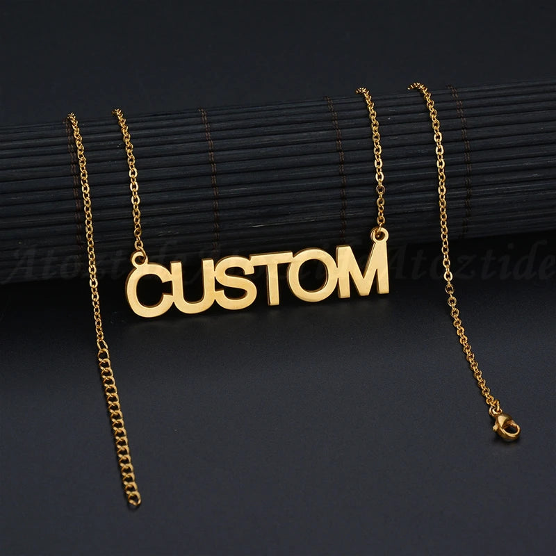 Maison Nom Necklace — Personalized Stainless Steel Name Pendant