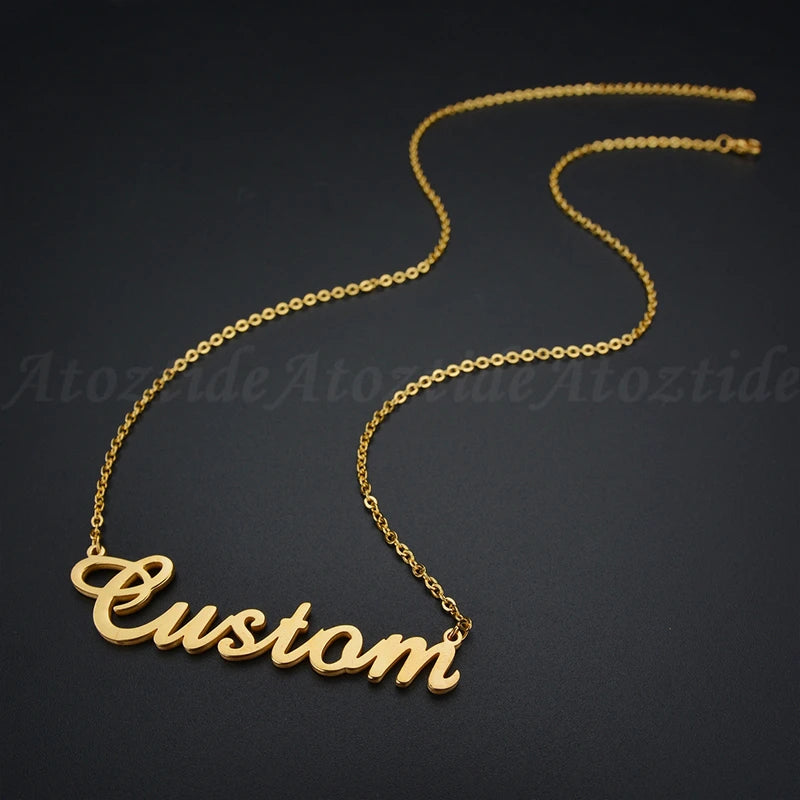 Maison Nom Necklace — Personalized Stainless Steel Name Pendant
