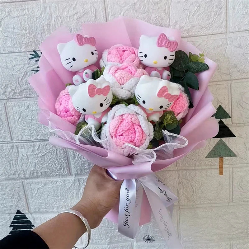 Hello Kitty Plush Rose Bouquet — Kawaii Gift Collection