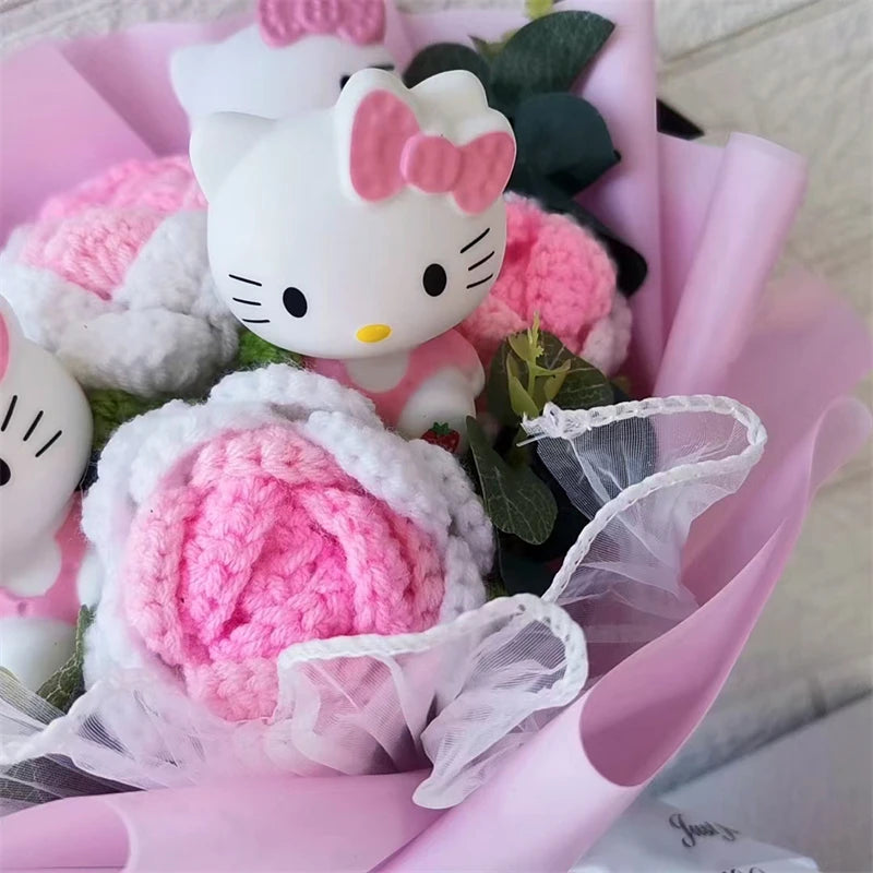 Hello Kitty Plush Rose Bouquet — Kawaii Gift Collection