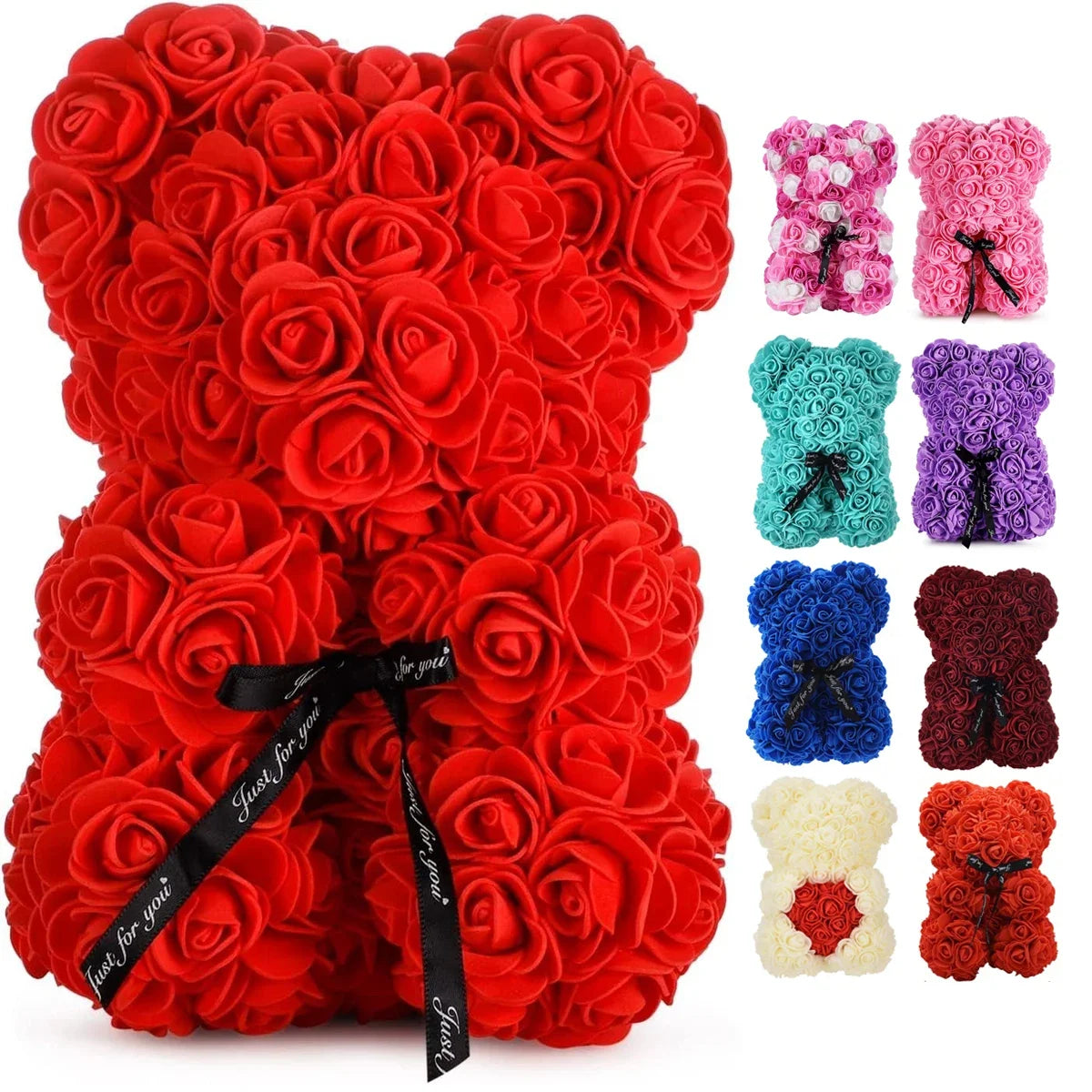 Noir Rose Bear — Eternal Bloom Keepsake
