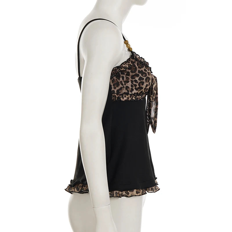 Vintage 90s Leopard Crop Camisole