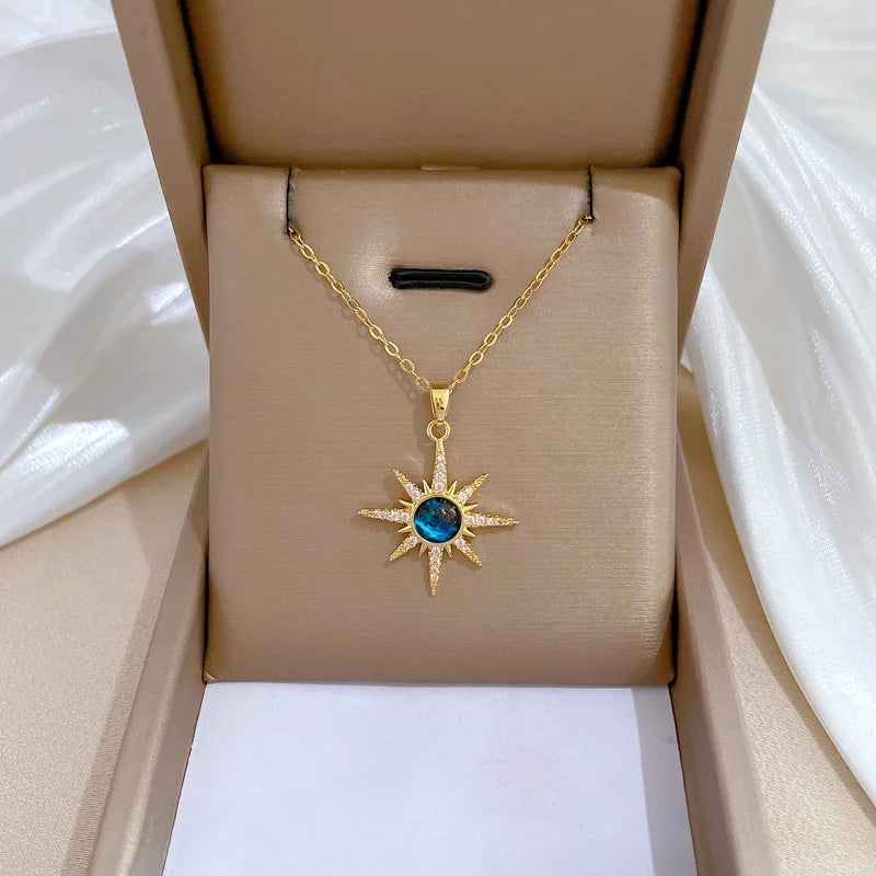 Lumière Charm Necklace — Crystal Pendant Collection