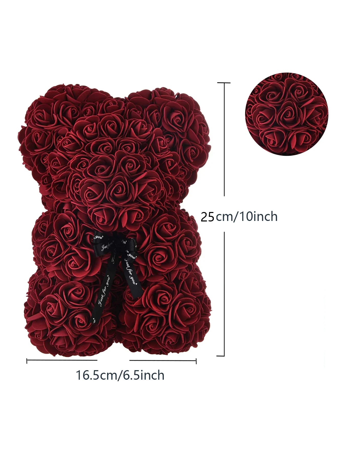 Noir Rose Bear — Eternal Bloom Keepsake