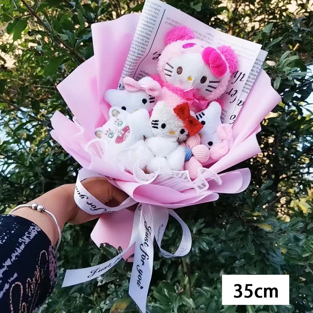 Hello Kitty Plush Rose Bouquet — Kawaii Gift Collection
