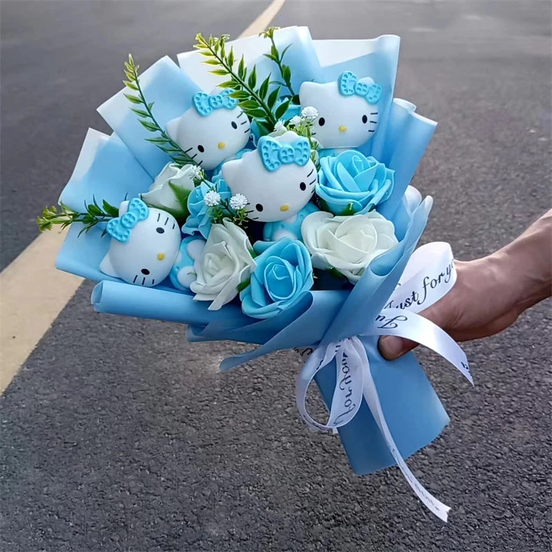 Hello Kitty Plush Rose Bouquet — Kawaii Gift Collection