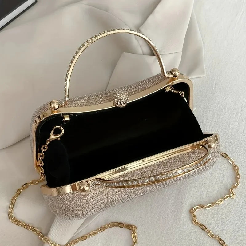 Luxury Crystal Embellished Mini Clutch