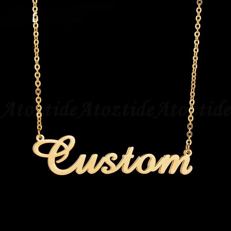 Maison Nom Necklace — Personalized Stainless Steel Name Pendant
