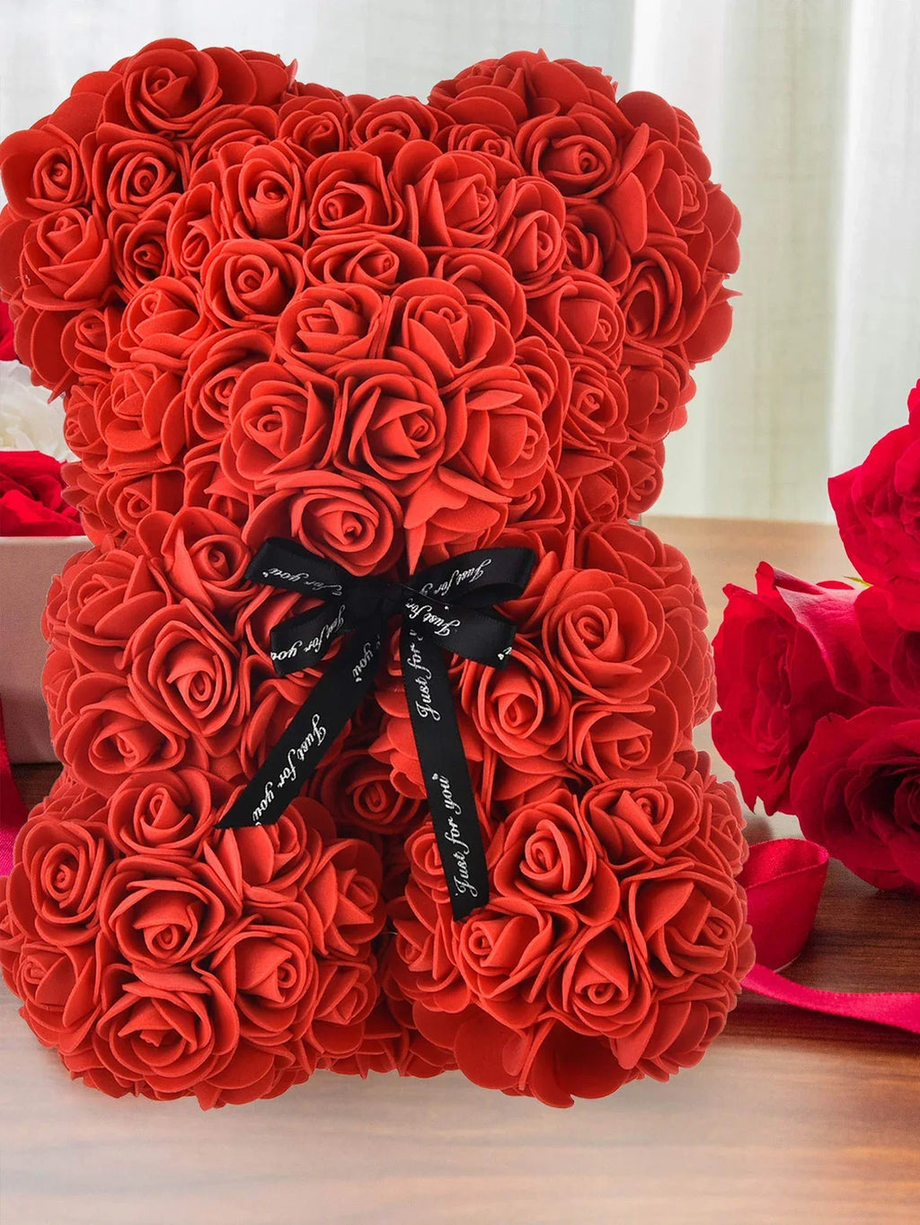 Noir Rose Bear — Eternal Bloom Keepsake