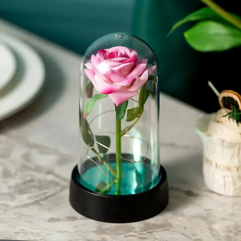 Enchanted Rose Dome — Luminous Eternal Keepsake