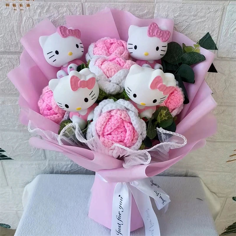 Hello Kitty Plush Rose Bouquet — Kawaii Gift Collection