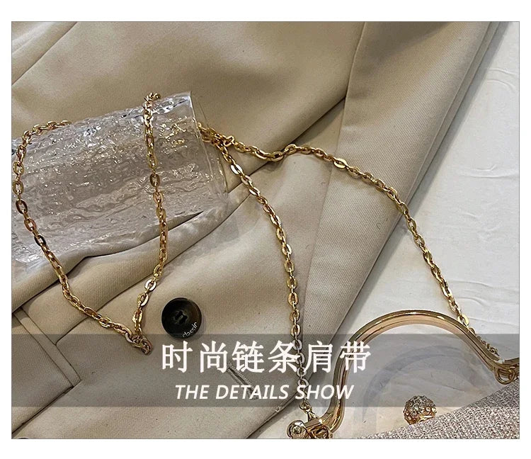 Luxury Vintage Chain Shoulder Bag — Elegant Satchel