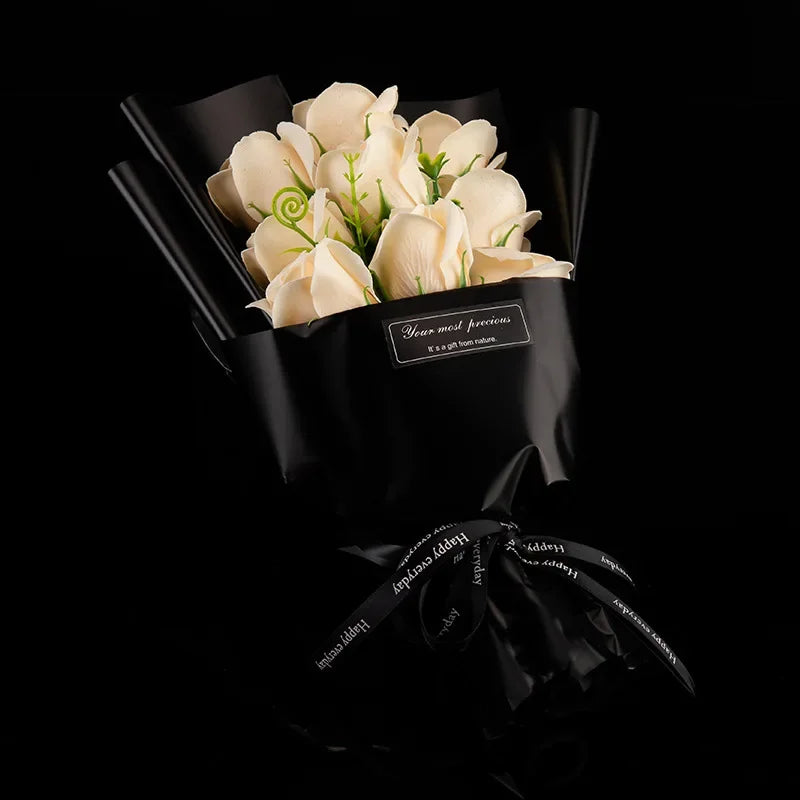 La Rose Éternelle — Handcrafted Soap Flower Bouquet