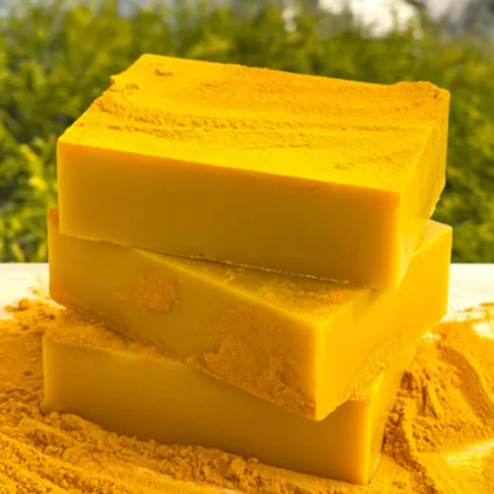 Golden Glow Turmeric & Kojic Acid Soap — Handcrafted Brightening Bar