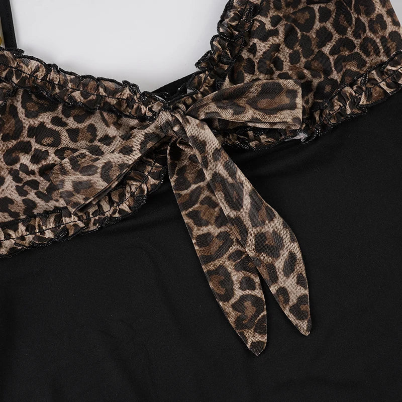Vintage 90s Leopard Crop Camisole