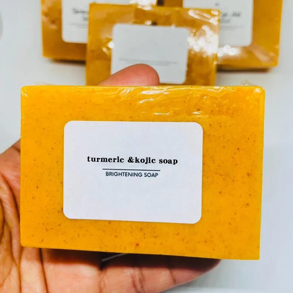 Golden Glow Turmeric & Kojic Acid Soap — Handcrafted Brightening Bar