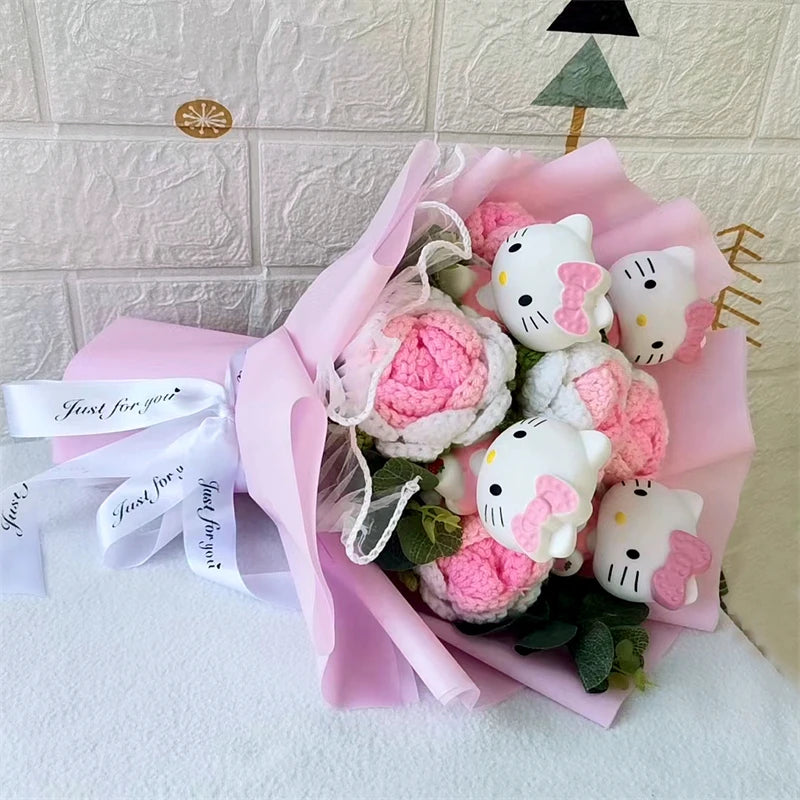 Hello Kitty Plush Rose Bouquet — Kawaii Gift Collection