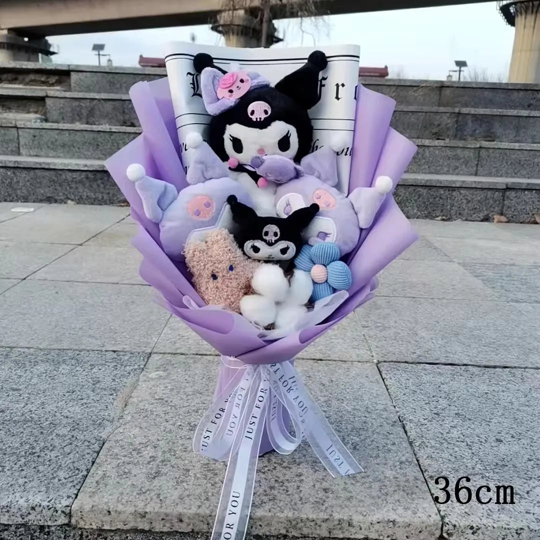 Hello Kitty Plush Rose Bouquet — Kawaii Gift Collection