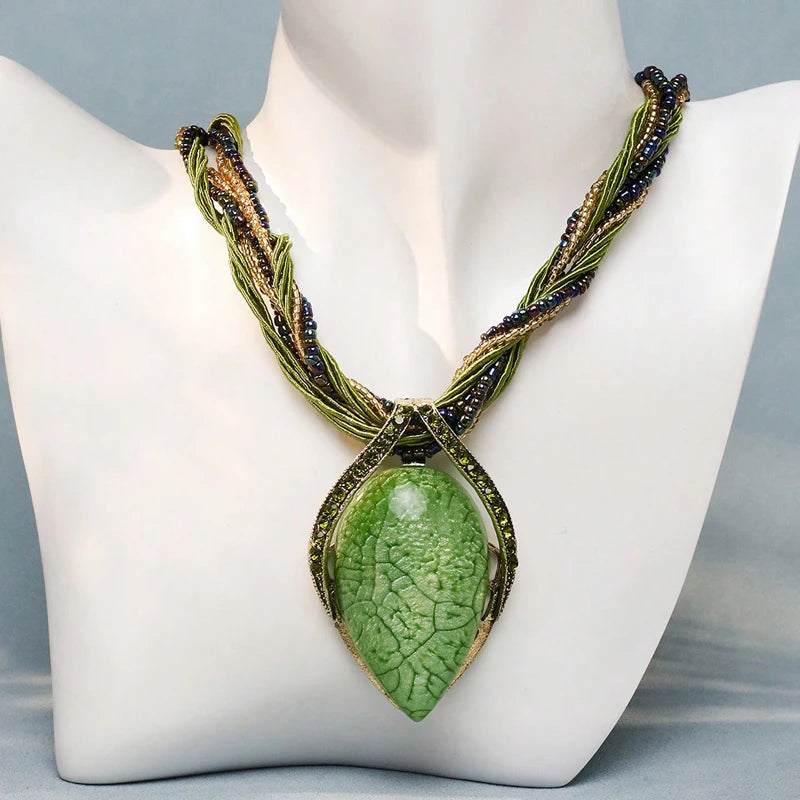 Ethnic Luxe Choker Necklace — Handcrafted Beaded Chain