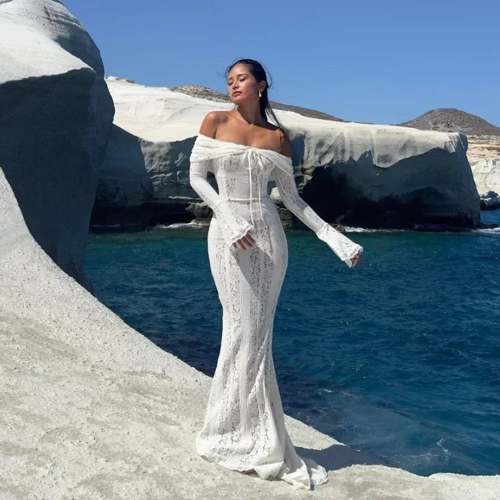 Luxe V-Neck Evening Gown — Slim Fit Prom & Weddings