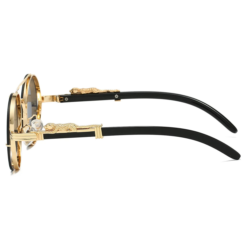 Lumière Round Sunglasses — Double Bridge UV400 Gradient