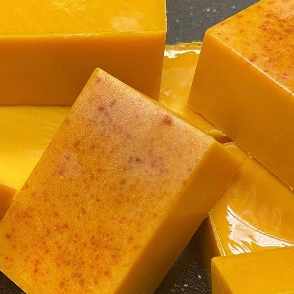Golden Glow Turmeric & Kojic Acid Soap — Handcrafted Brightening Bar