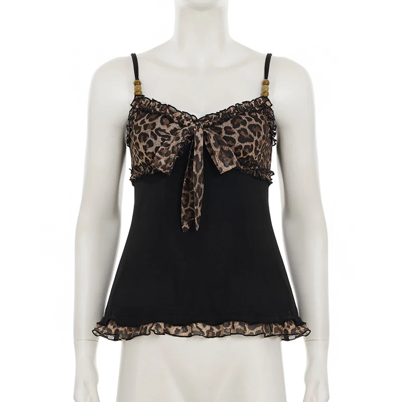 Vintage 90s Leopard Crop Camisole