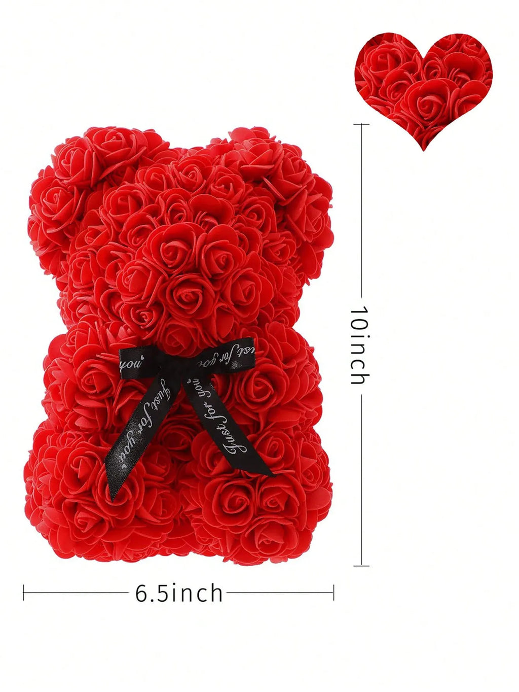 Noir Rose Bear — Eternal Bloom Keepsake