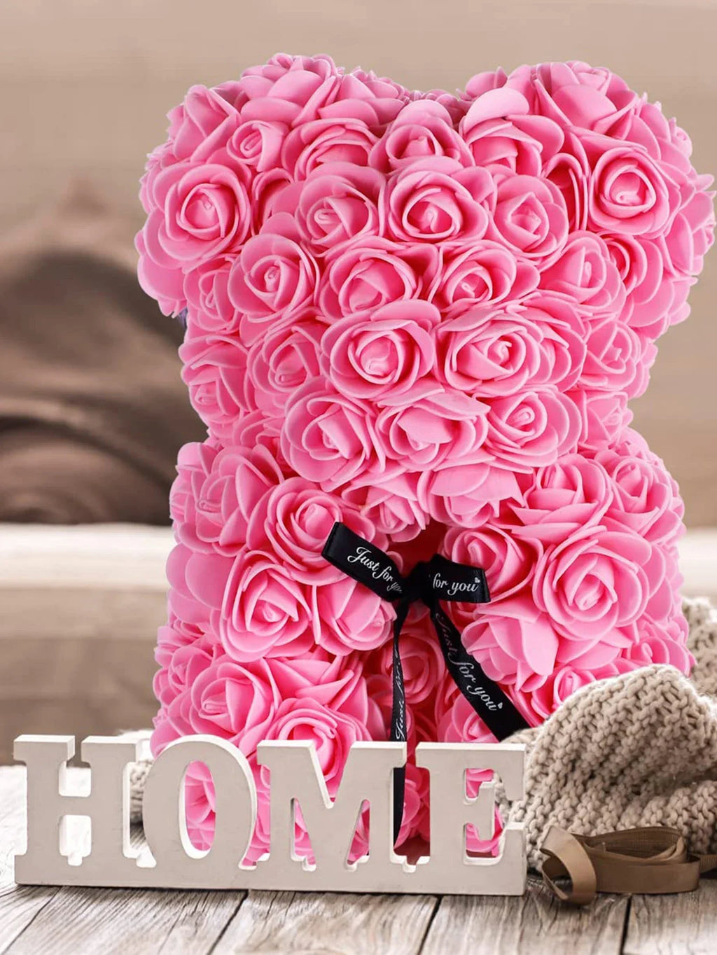 Noir Rose Bear — Eternal Bloom Keepsake