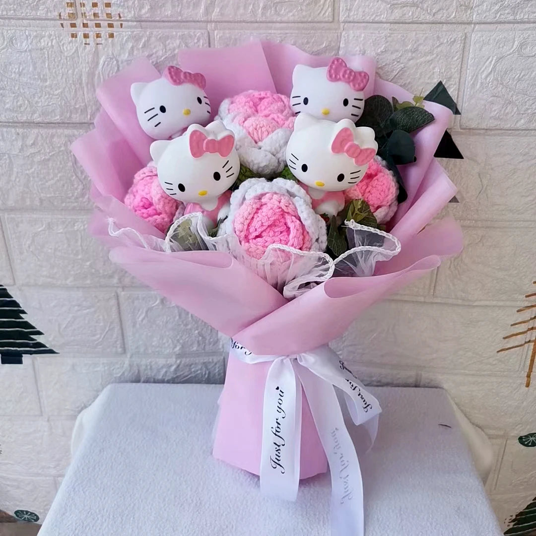 Hello Kitty Plush Rose Bouquet — Kawaii Gift Collection