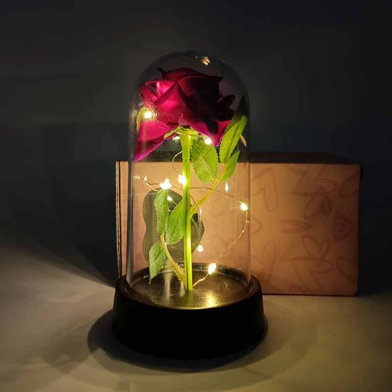 Enchanted Rose Dome — Luminous Eternal Keepsake