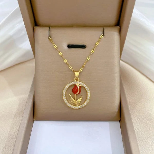 Lumière Charm Necklace — Crystal Pendant Collection