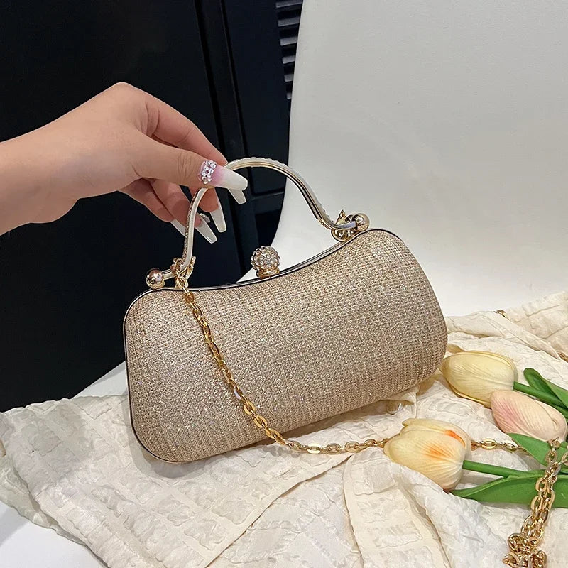 Luxury Vintage Chain Shoulder Bag — Elegant Satchel