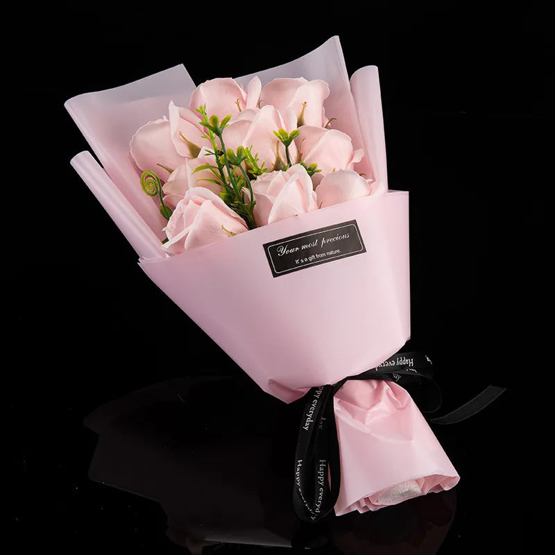 La Rose Éternelle — Handcrafted Soap Flower Bouquet