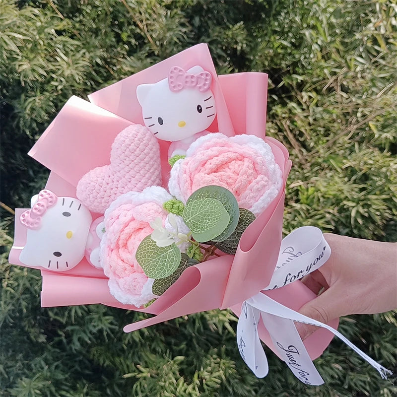 Hello Kitty Plush Rose Bouquet — Kawaii Gift Collection