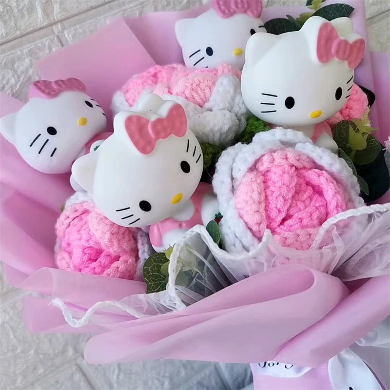Hello Kitty Plush Rose Bouquet — Kawaii Gift Collection