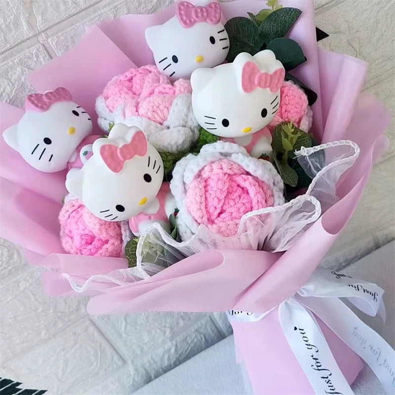 Hello Kitty Plush Rose Bouquet — Kawaii Gift Collection