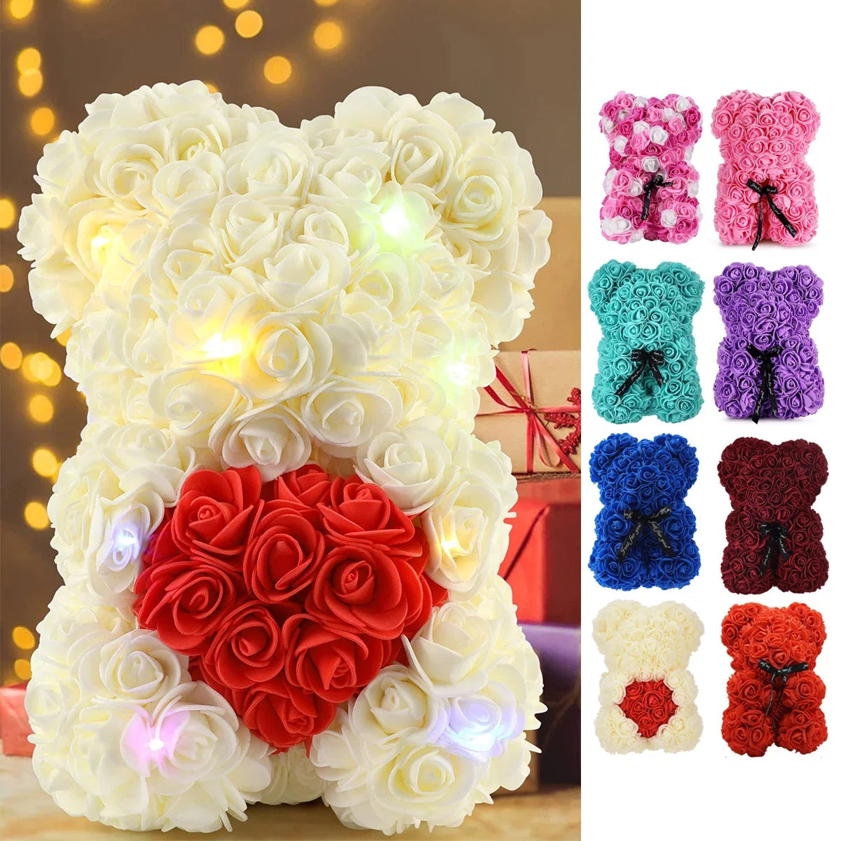 Noir Rose Bear — Eternal Bloom Keepsake