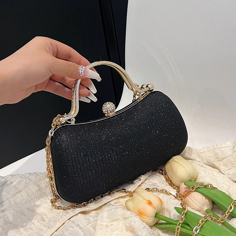 Luxury Vintage Chain Shoulder Bag — Elegant Satchel