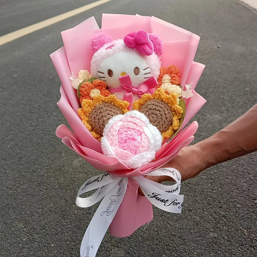 Hello Kitty Plush Rose Bouquet — Kawaii Gift Collection
