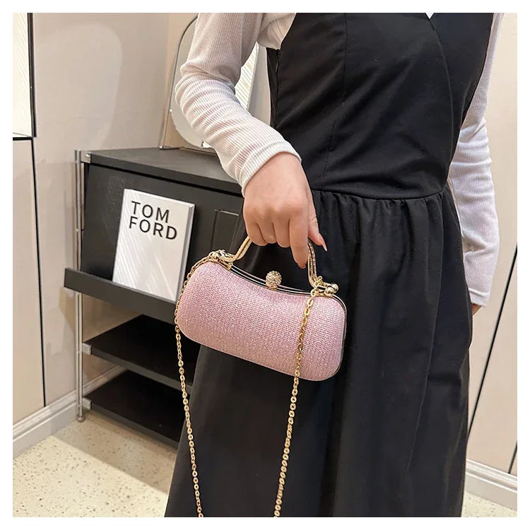 Luxury Vintage Chain Shoulder Bag — Elegant Satchel