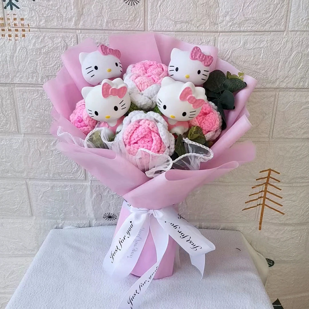 Hello Kitty Plush Rose Bouquet — Kawaii Gift Collection