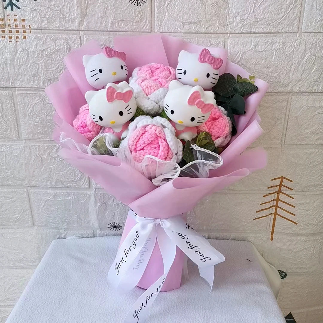 Hello Kitty Plush Rose Bouquet — Kawaii Gift Collection