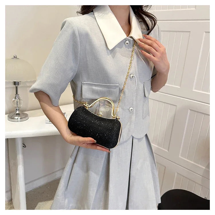 Luxury Vintage Chain Shoulder Bag — Elegant Satchel