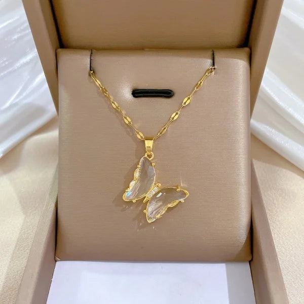 Lumière Charm Necklace — Crystal Pendant Collection