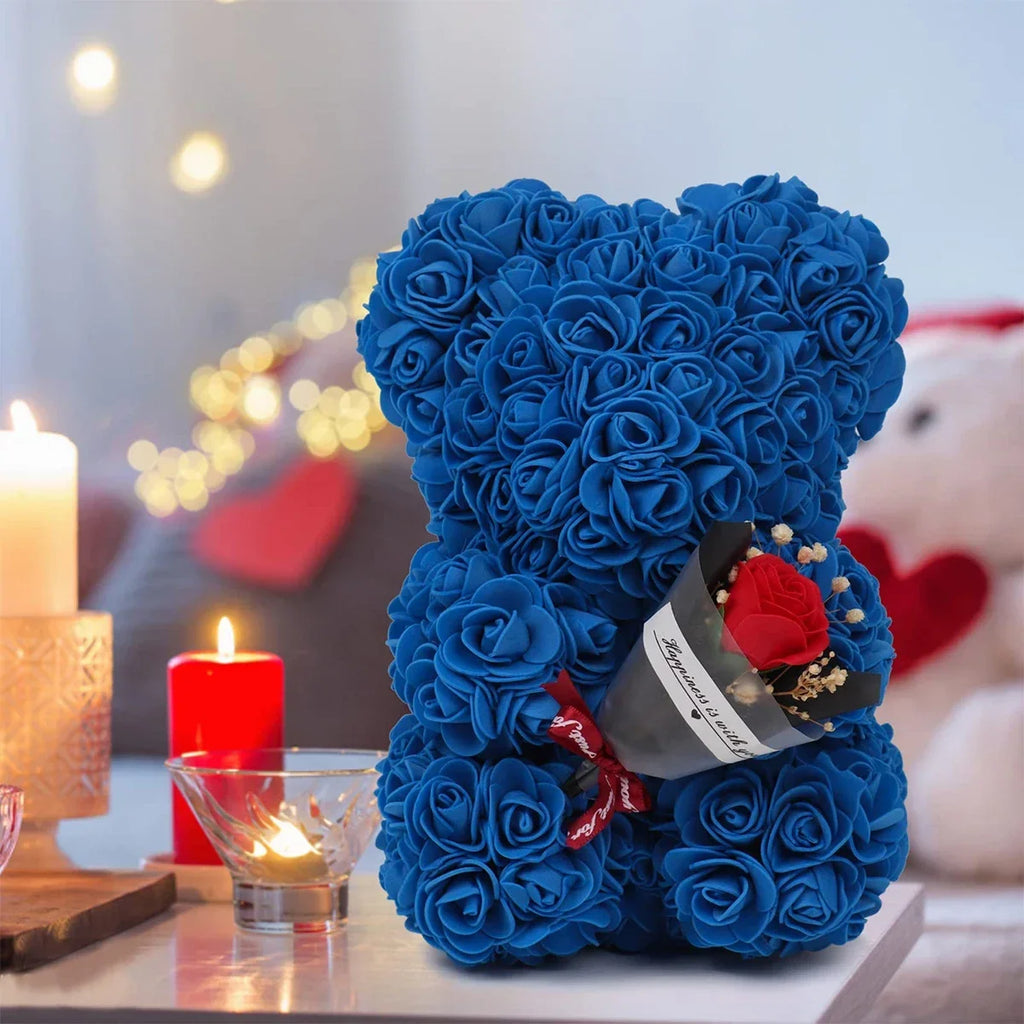Noir Rose Bear — Eternal Bloom Keepsake