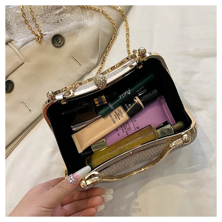 Luxury Vintage Chain Shoulder Bag — Elegant Satchel