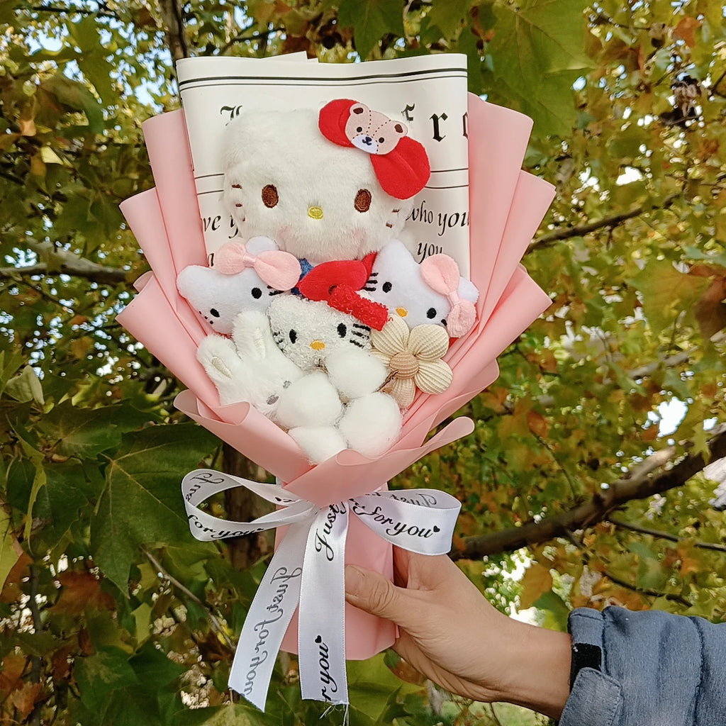 Hello Kitty Plush Rose Bouquet — Kawaii Gift Collection