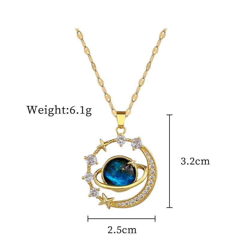 Lumière Charm Necklace — Crystal Pendant Collection